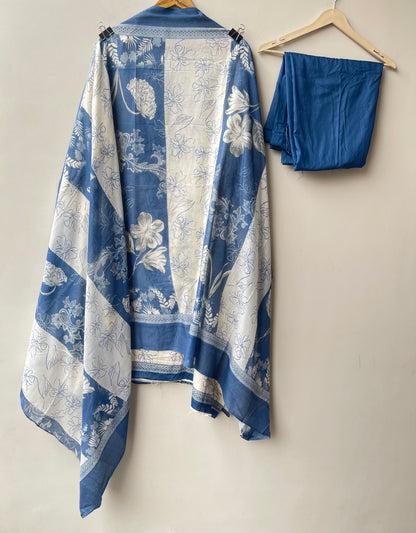 Mul cotton printed unstitched ladies suit Rc18968