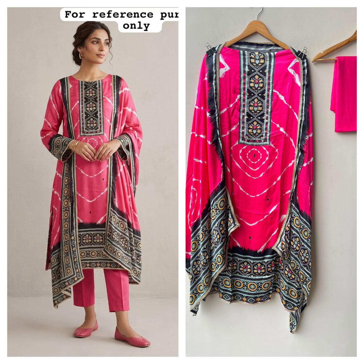 Gajji silk printed unstitched ladies suit Rc19226 (b)