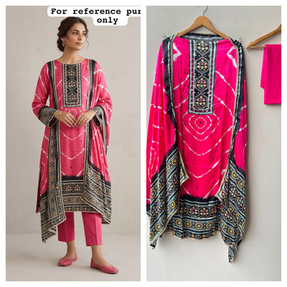 Gajji silk printed unstitched ladies suit Rc19226 (b)