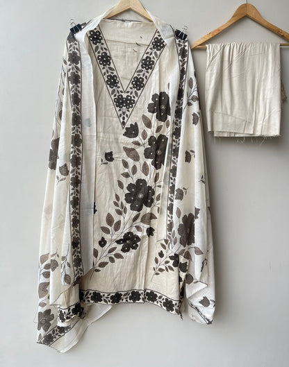 Soft cotton unstitched ladies suit Rc18919