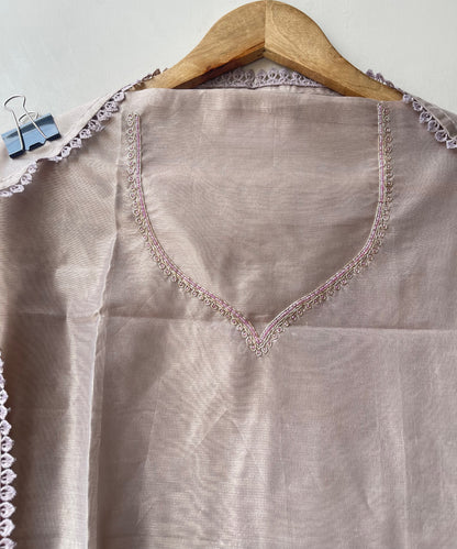 Shimmer Silk Brush Painted Elegant Unstitched Suit Set