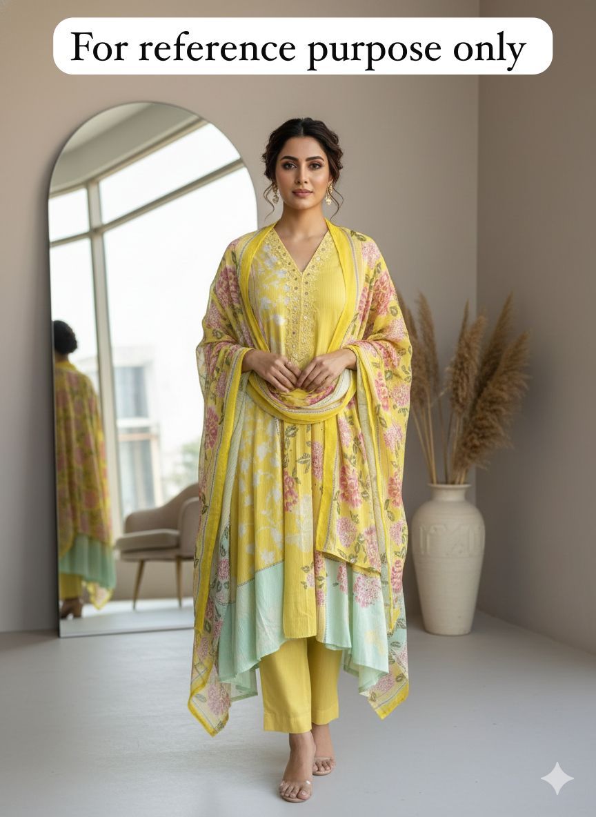 Cotton printed unstitched ladies suit Rc18377