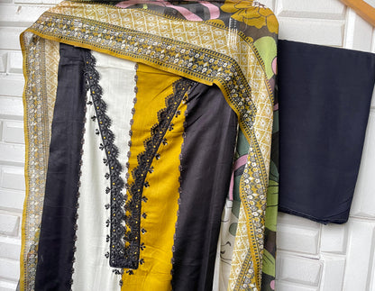 Cotton unstitched ladies suit Rc17463