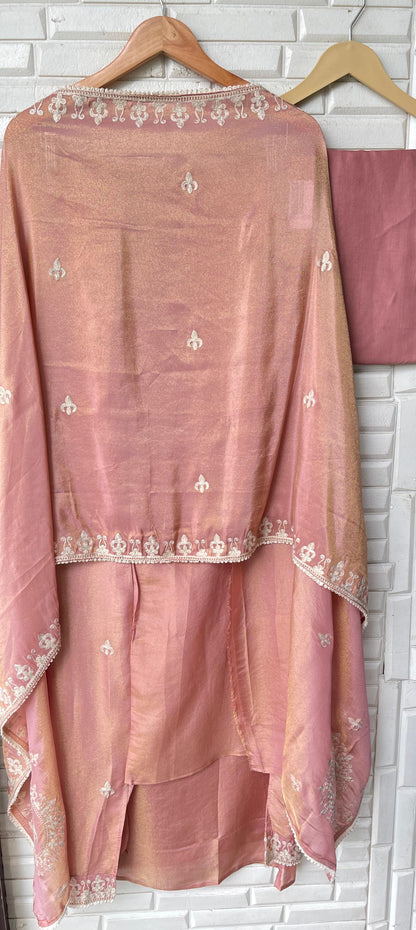 Shimmer silk unstitched ladies suit Rc17602 (d)
