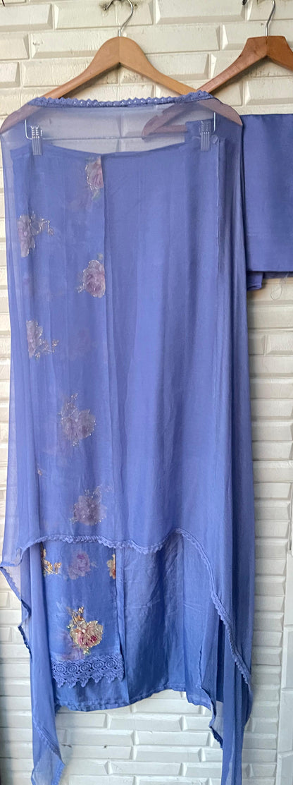 Self organza unstitched ladies suit Rc17581 (a)