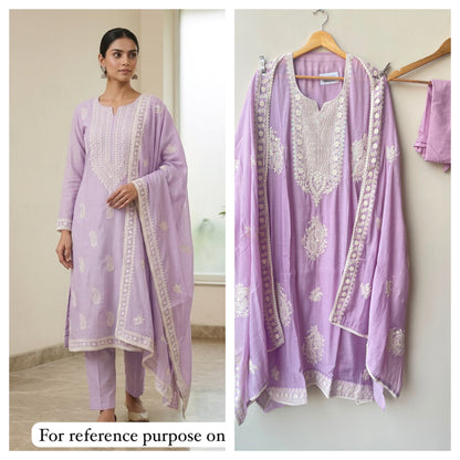 Mul chanderi unstitched ladies suit Rc18975 (a)