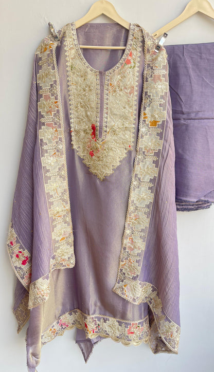 Shimmer silk unstitched ladies suit Rc17908 (a)