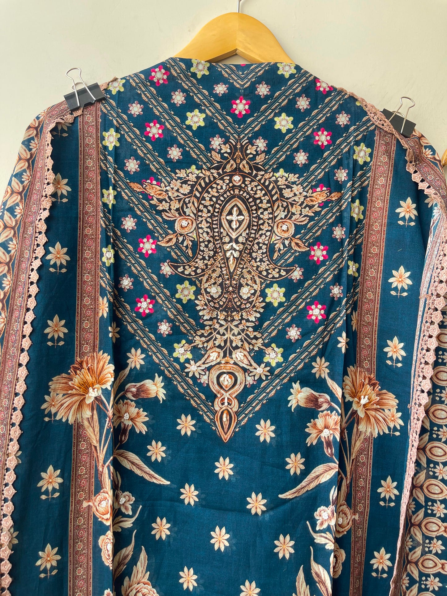 Pakistani style mul cotton unstitched ladies suit Rc18956