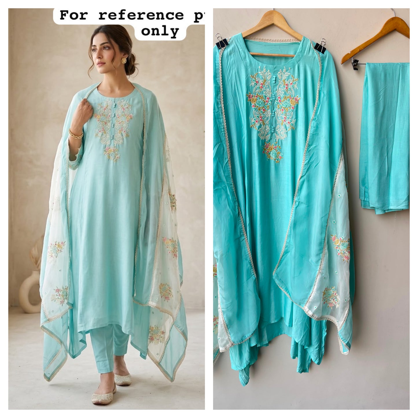 Mul chanderi unstitched ladies suit Rc19181