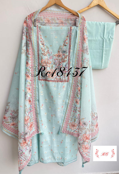 Banaras kota doriya ladies unstitched suit Rc18437 (b)