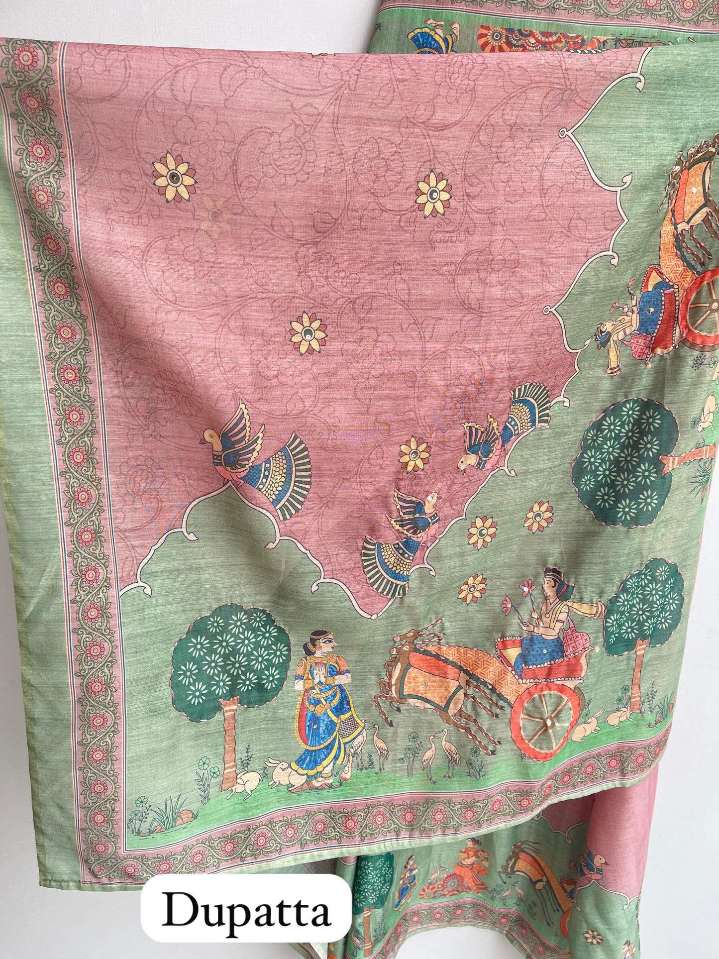 Mul Chanderi Unstitched Ladies Suit RC-18291 – view 4
