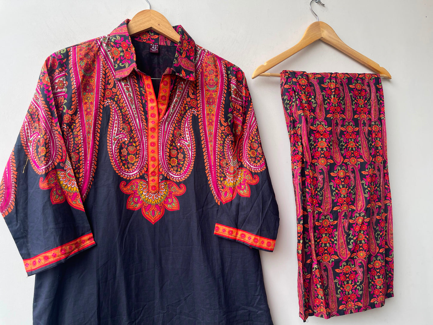 Cotton printed stitched ladies coord set Rc19087