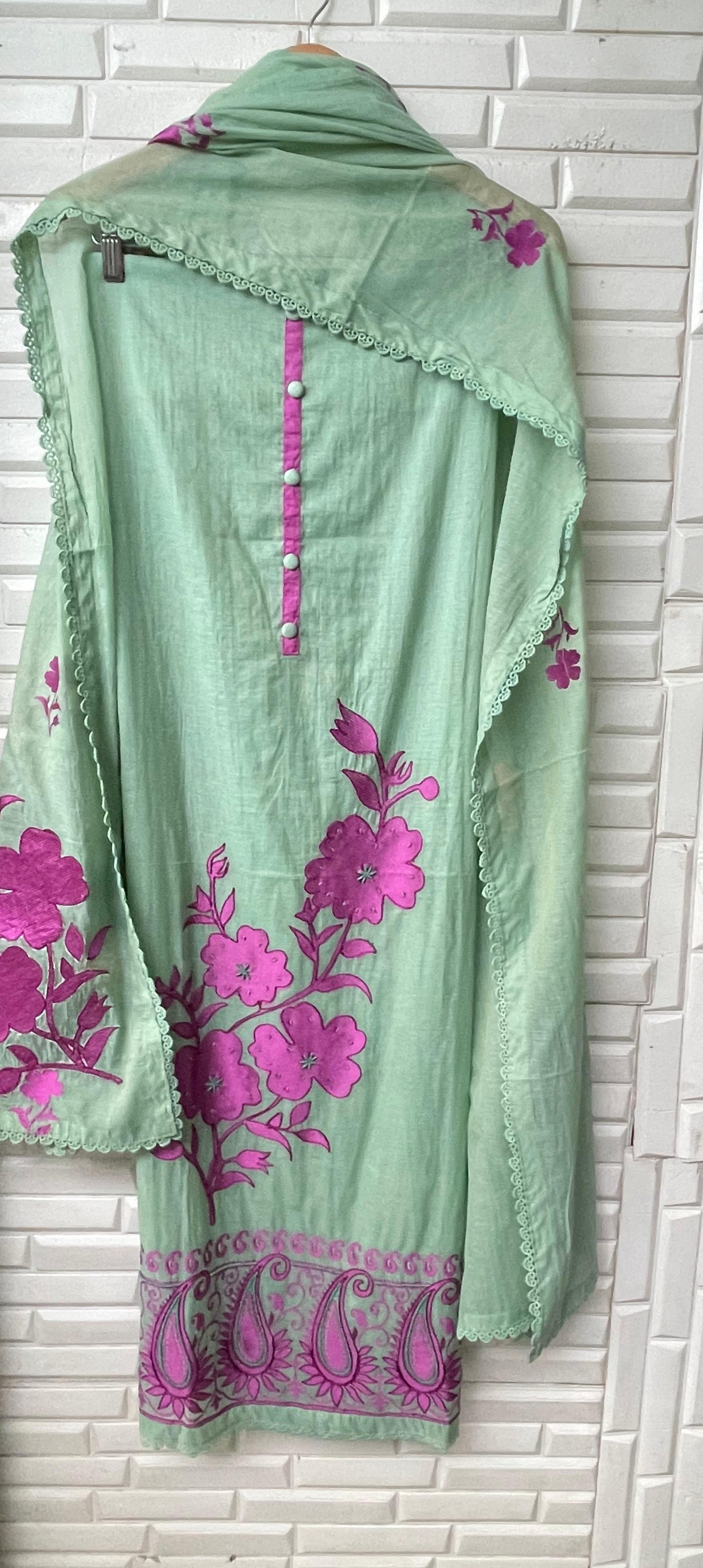 Mul chanderi unstitched ladies suit Rc17397 (b)