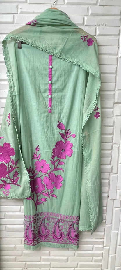 Mul chanderi unstitched ladies suit Rc17397 (b)