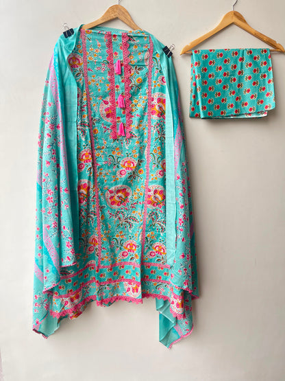 Cotton printed unstitched ladies suit Rc19129 (a)