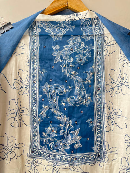 Mul cotton printed unstitched ladies suit Rc18968