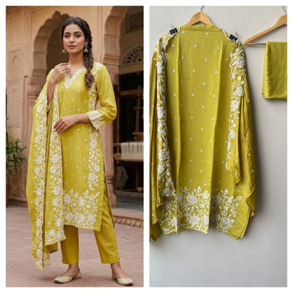 Mul chanderi unstitched ladies suit Rc19328 (b)