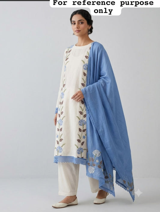 Mul chanderi unstitched ladies suit Rc19113