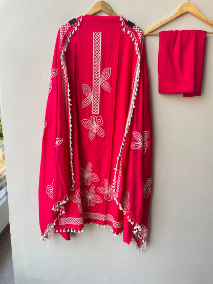 Mul chanderi unstitched ladies suit Rc19300 (a)