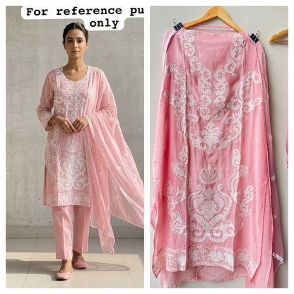 Organza Tuile fabric ladies unstitched suit Rc19131 (b)