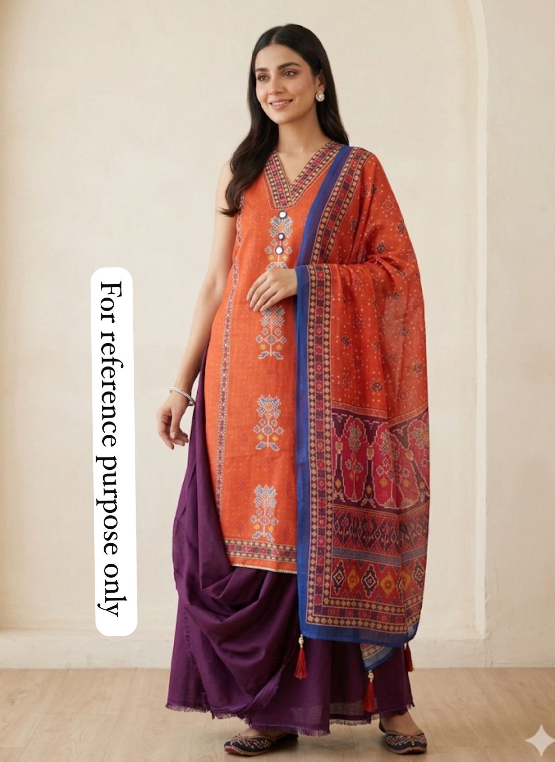 Cotten linen printed ladies unstitched suit Rc18833