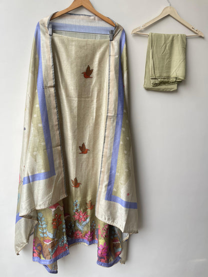 Mul Chanderi Printed Ladies Unstitched Suit RC-18682 – view 2