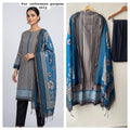Mul chanderi printed ladies unstitched suit Rc19036 (a)