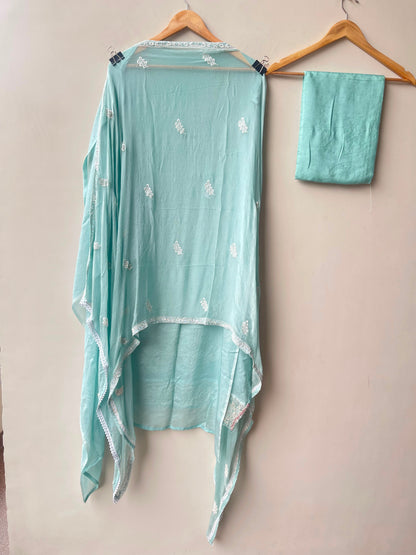 Organza Tuile fabric ladies unstitched suit Rc19131 (c)