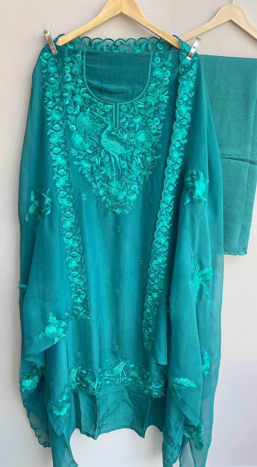 Crape silk unstitched ladies suit Rc17893  (b)