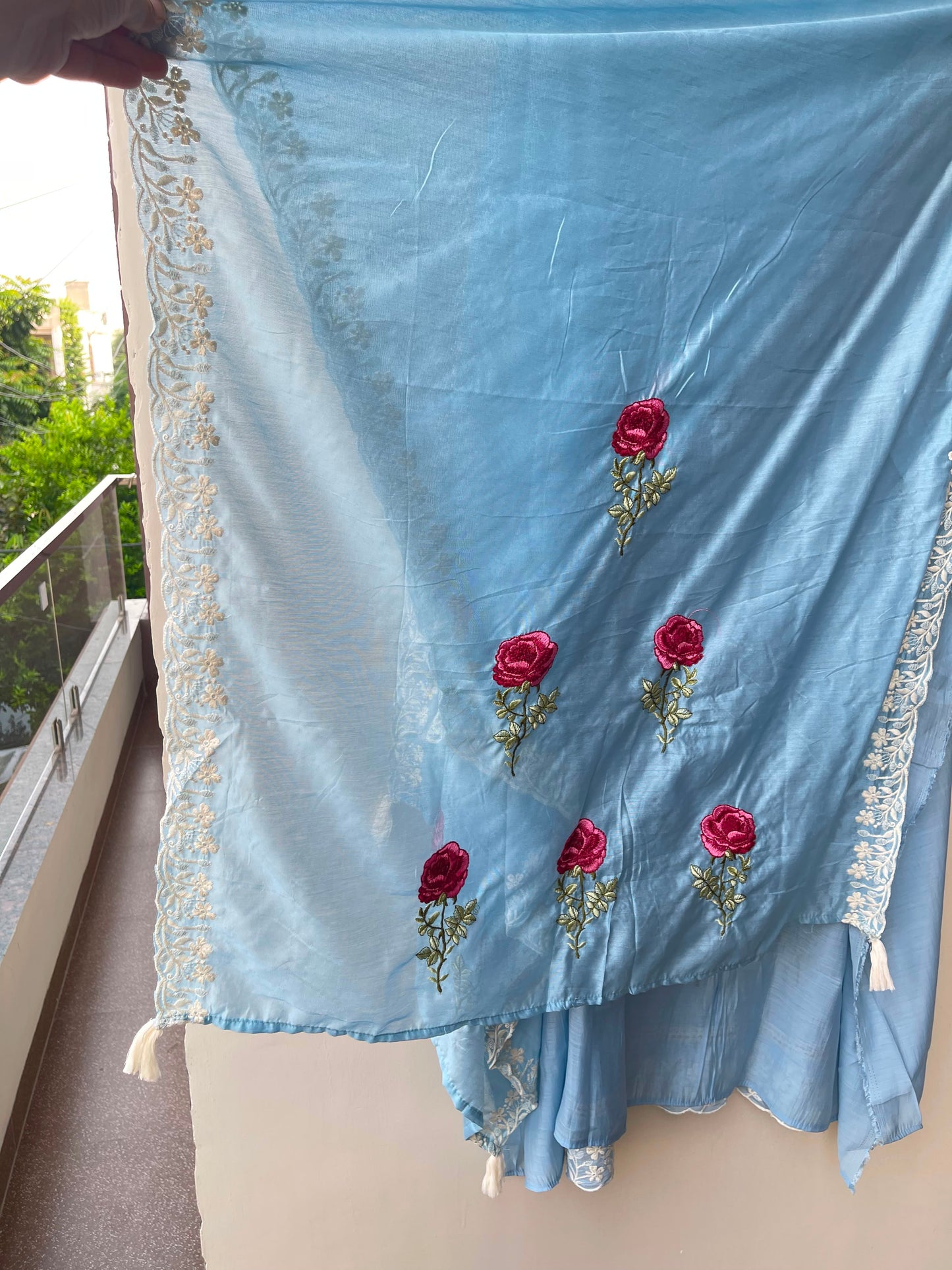 Mul chanderi unstitched ladies suit Rc19314