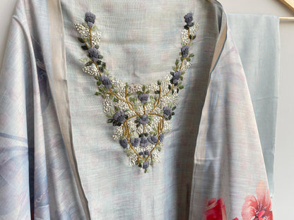 Self shimmer silk unstitched ladies suit Rc17925 (a)