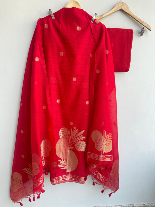 Maheshwari linen silk unstitched ladies suit Rc18878 (b)