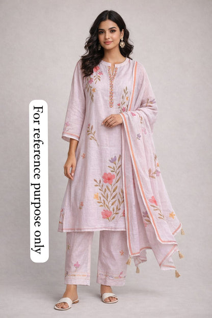 Pure linen printed unstitched ladies suit Rc18528