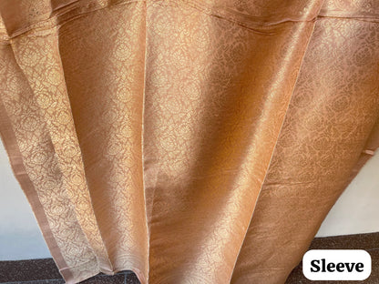 Designer Unstitched Banarasi Shimmer Silk 3pcs Suit Set