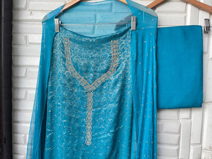 Organza unstitched ladies suit  Rc17371 (a)