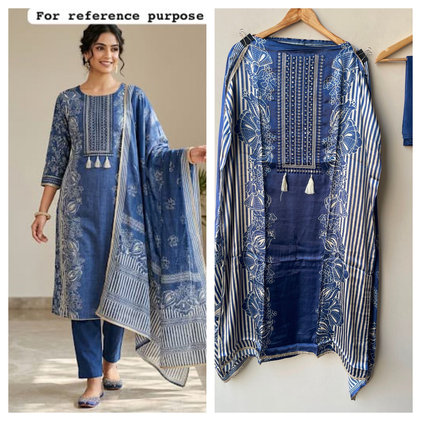Gajji silk printed unstitched ladies suit Rc19311 (a)