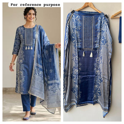 Gajji silk printed unstitched ladies suit Rc19311 (a)