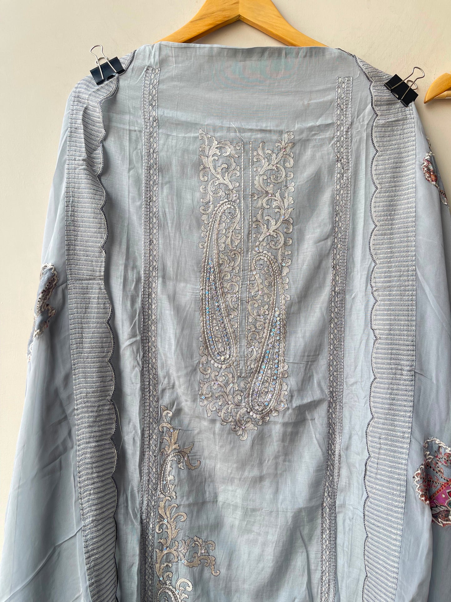 Mul chanderi unstitched ladies suit Rc19119