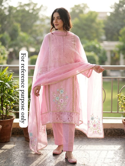 Mul chanderi unstitched ladies suit Rc18969 (a)