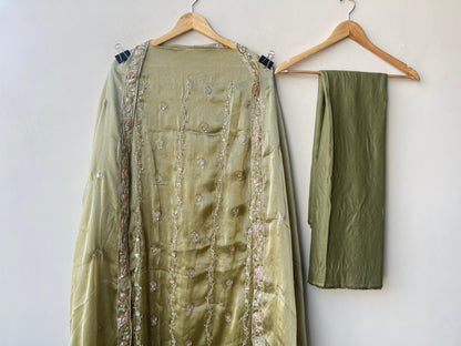 Shimmer glass silk unstitched ladies suit Rc19336 (a)