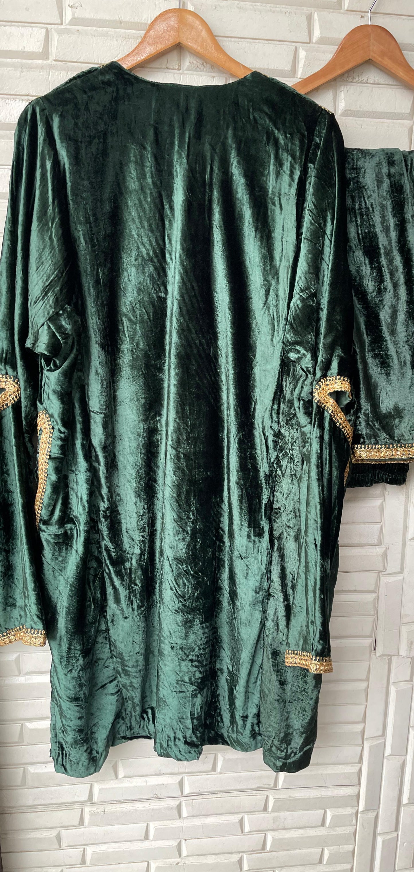 Pure velvet pheron readymade ladies coord set Rc18227