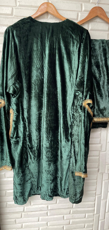 Pure velvet pheron readymade ladies coord set Rc18227