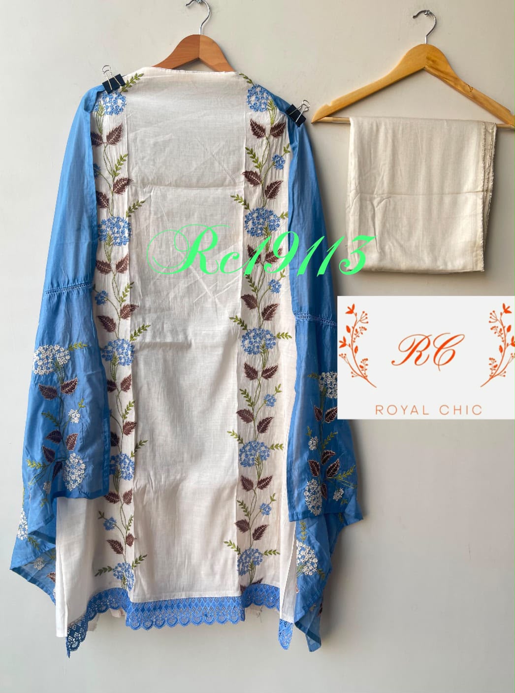 Mul chanderi unstitched ladies suit Rc19113