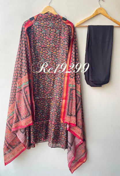 Mul cotton printed unstitched ladies suit Rc19299