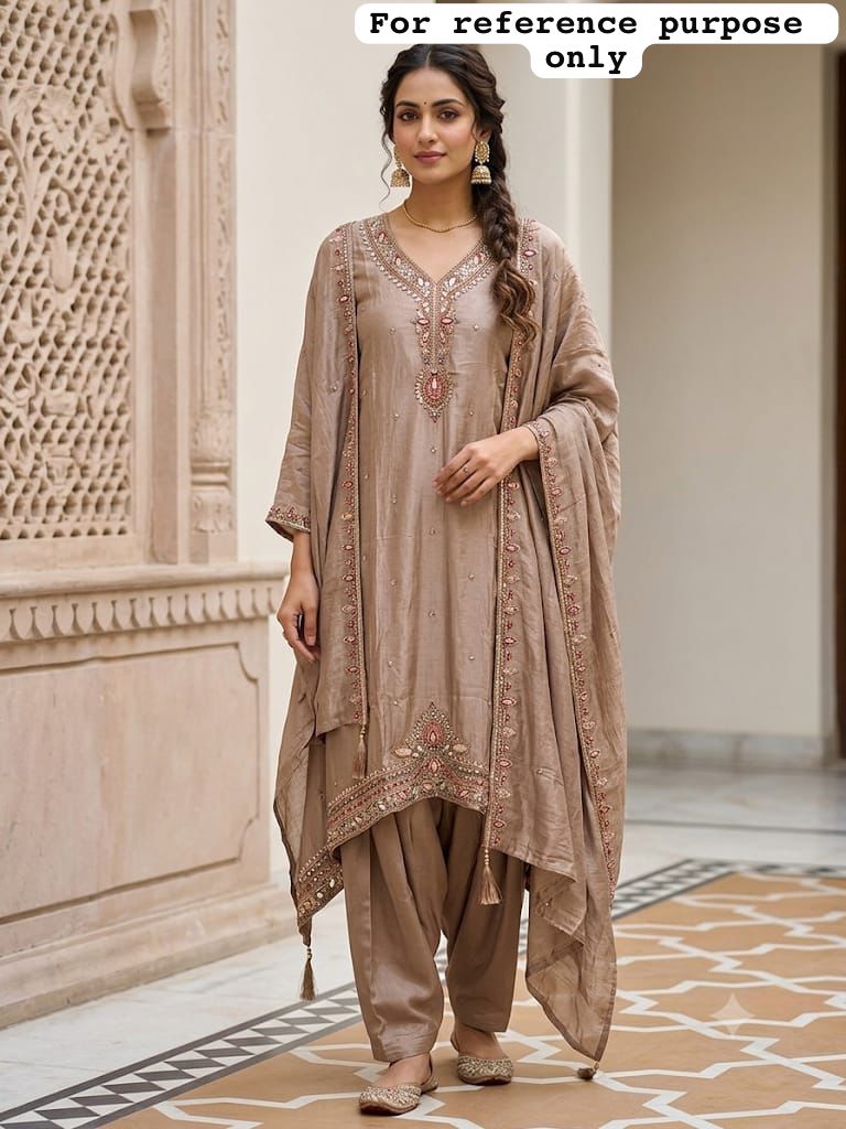 Pure shimmer silk ladies unstitched suit Rc19341 (a)