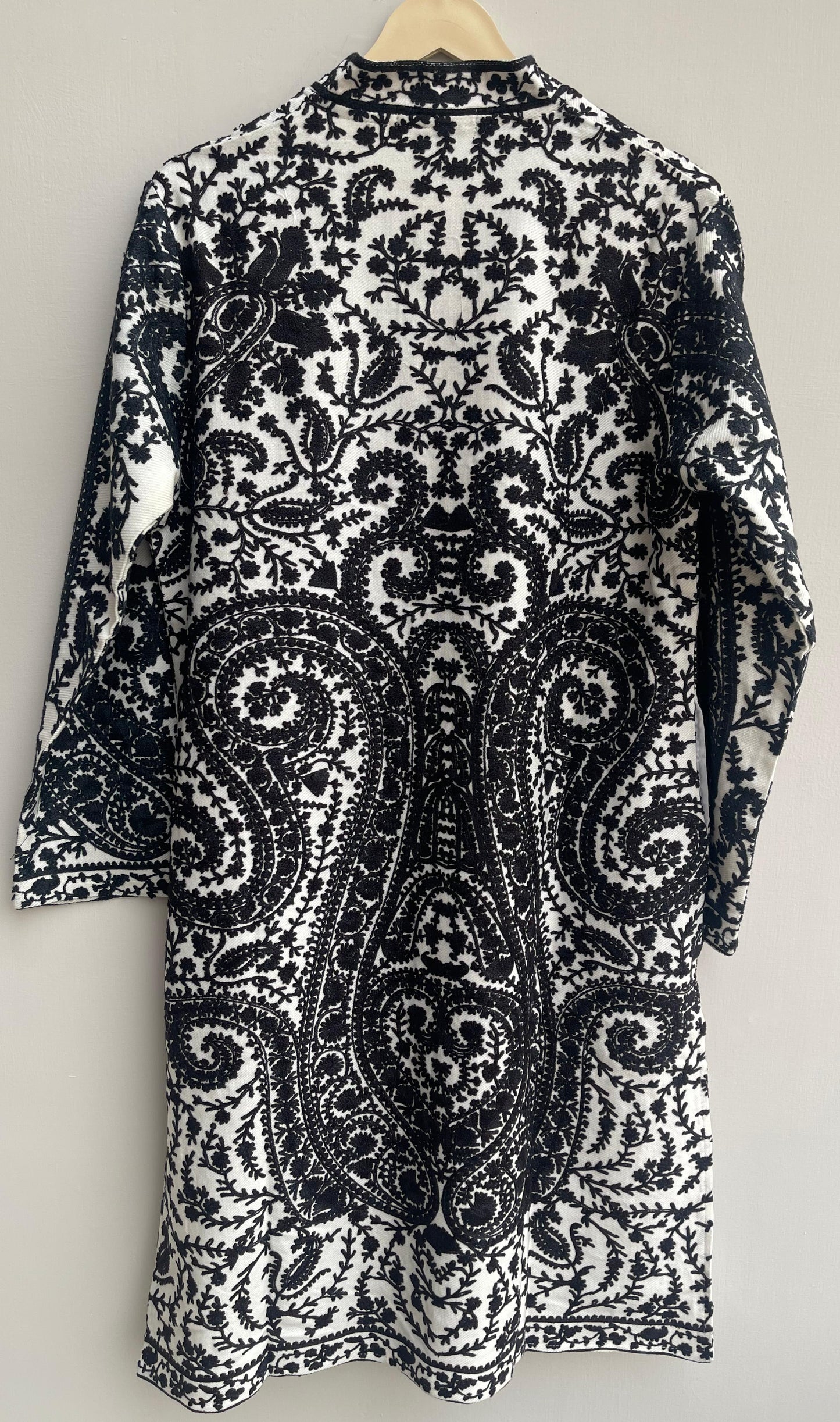 Embroidered winter wear jacket coord set Rc17991