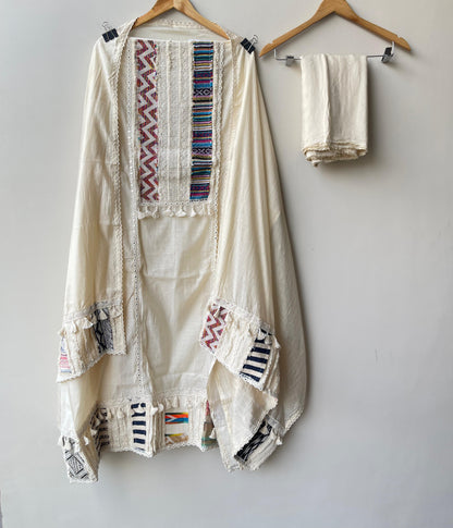 Mul Chanderi Unstitched Ladies Suit RC-18869(A) – view 4