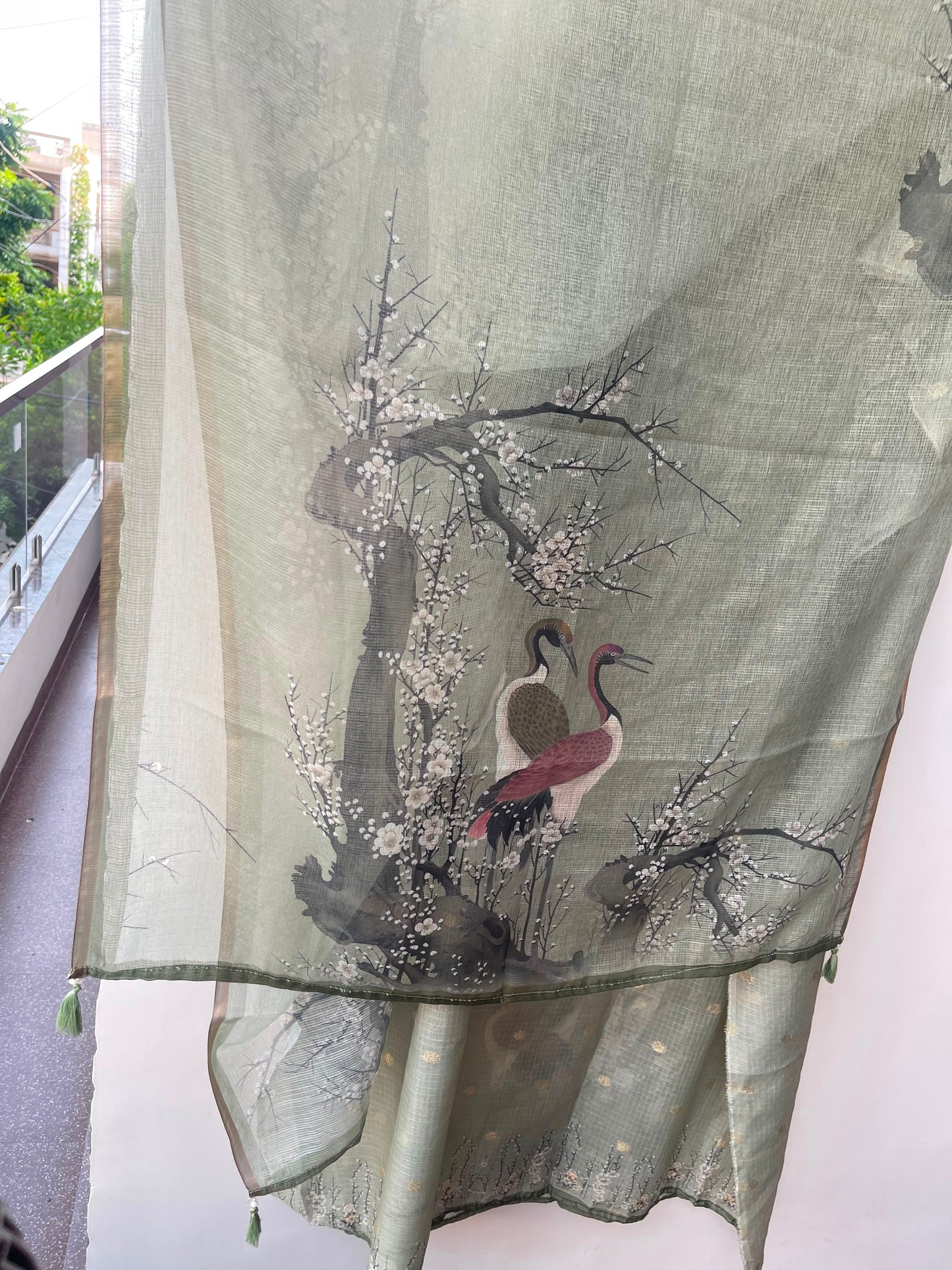 Self Banarasi kota doriya printed unstitched ladies suit Rc19076 (b)
