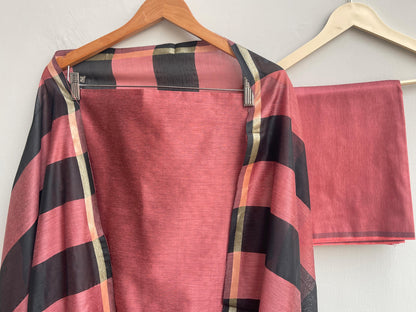 Chanderi silk unstitched ladies suit Rc17994 (e)