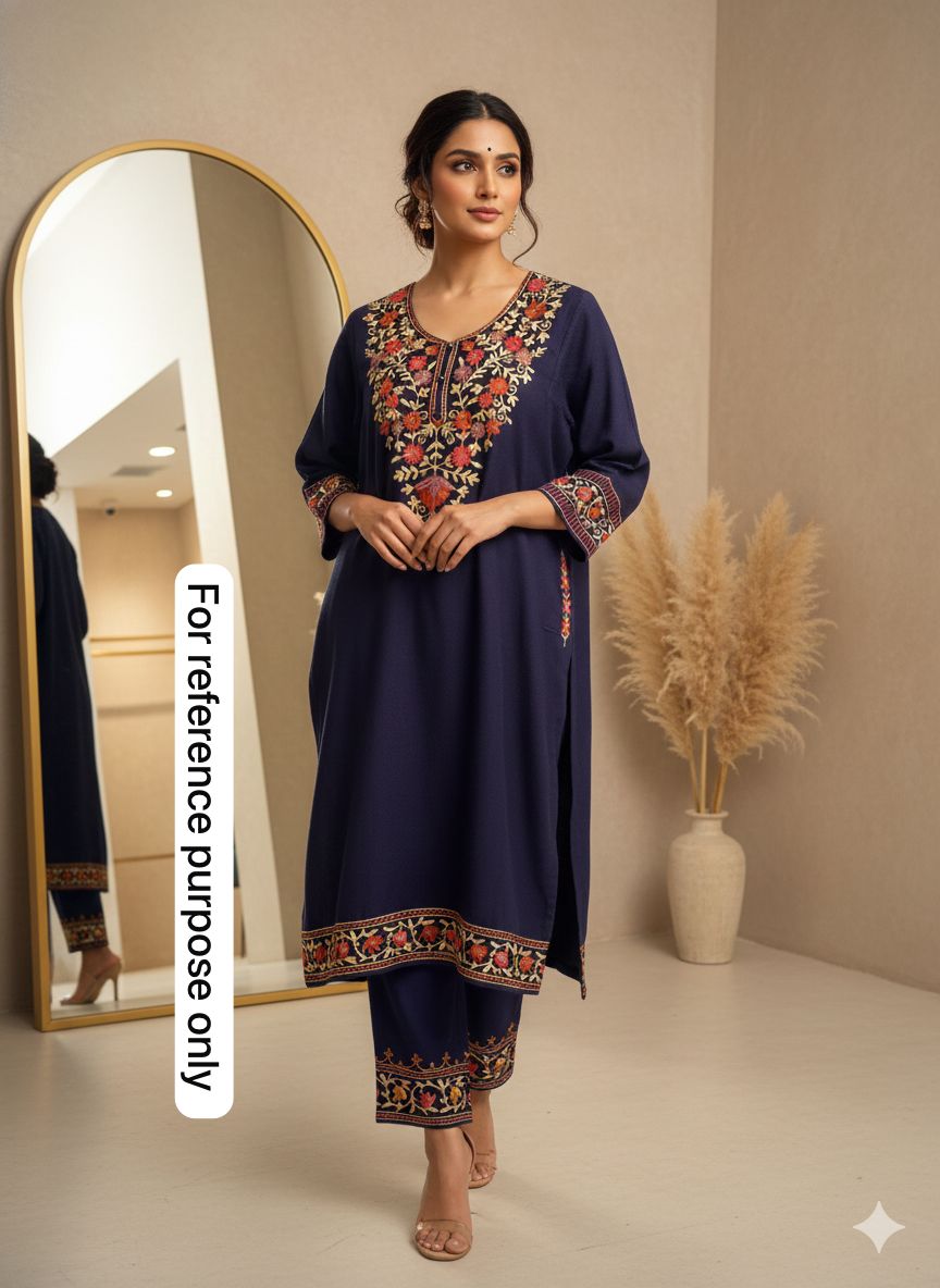 Kashmiri readymade pheron ladies coord set Rc18288